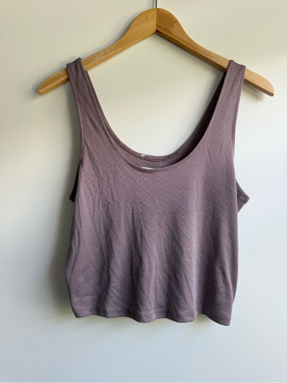 Splendid Mauve Scoop Tank Top
